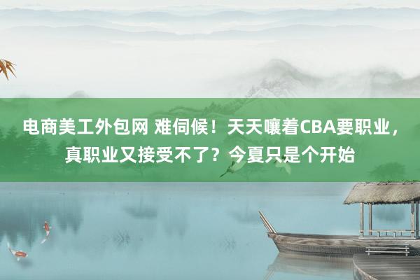 电商美工外包网 难伺候！天天嚷着CBA要职业，真职业又接受不了？今夏只是个开始